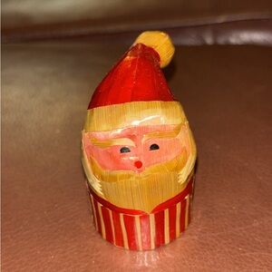 Festive Santa Figurine - Red and Gold